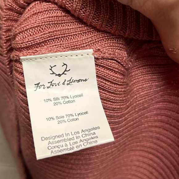 KNITZ For Love & Lemons Delancey Dress in Vintage Rose - Picture 6 of 12